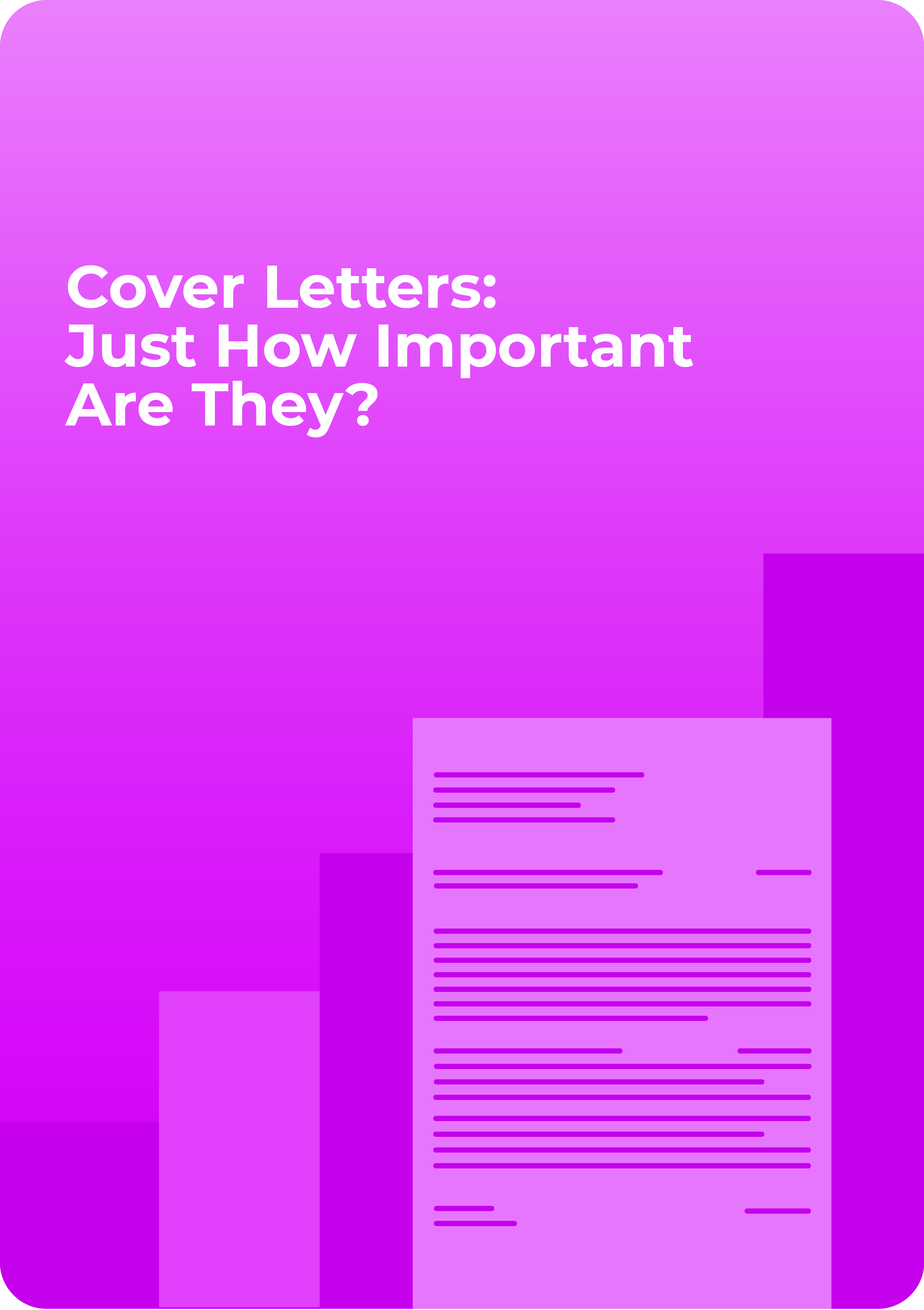 Cover Letters: Just How Important Are They