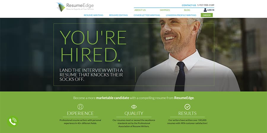 ResumeEdge homepage