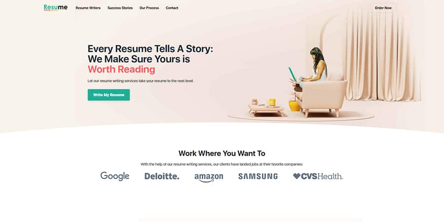 Resume Writing Services homepage