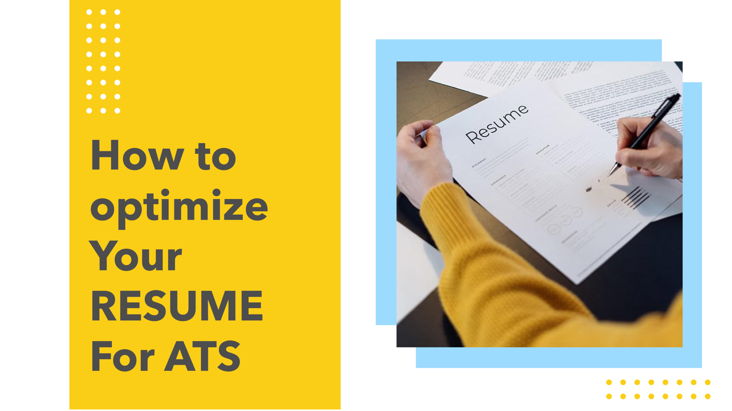 How to Optimize Your Resume for ATS